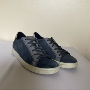 ECCO Women's Soft Classic Leather Sneaker 36 Ombre Magnet Gravel US 8-8.5